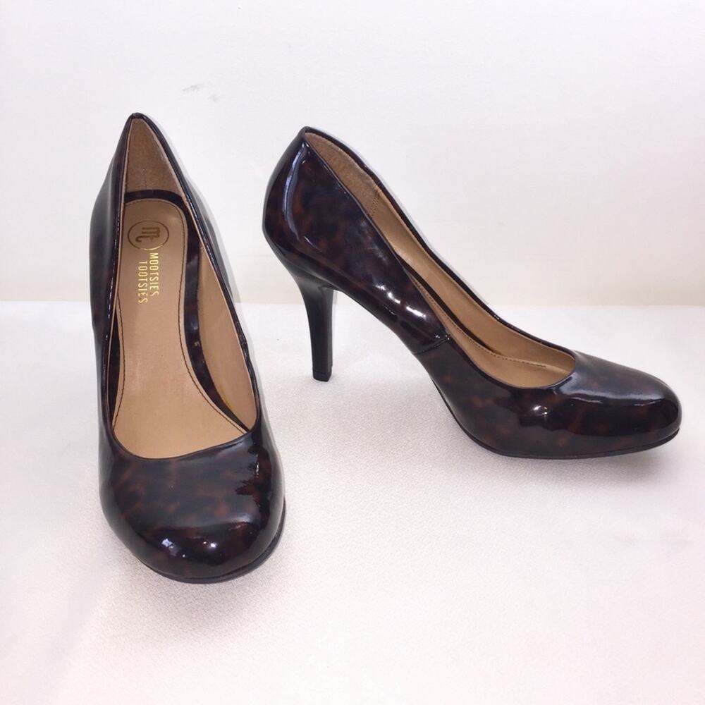 Mootsies Tootsies Leopard Faux Patent Leather Pump, Size 9.5‎